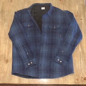 Columbia Blue Flannel & Fleece Jacket